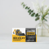 Grabarbeiten, Räumung von Flächen, Bauwesen Visitenkarte (Stehend Vorderseite)