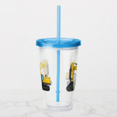 Grabbagger-Cartoon Acryltrinkbecher (Rechts)