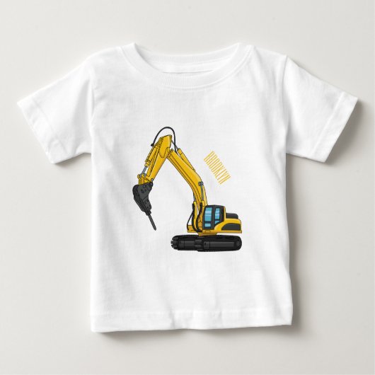 Grabbagger-Cartoon Baby T-shirt (Vorderseite)
