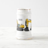 Grabbagger-Cartoon Bierglas (Mittel)