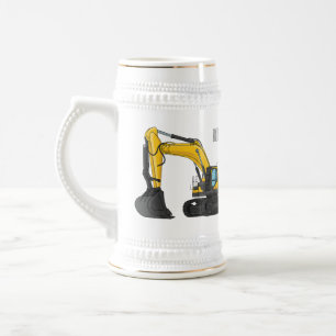 Grabbagger-Cartoon Bierglas