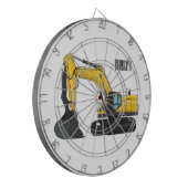 Grabbagger-Cartoon Dartscheibe (Vorderseite Links)