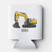 Grabbagger-Cartoon Dosenkühler (Rückseite)