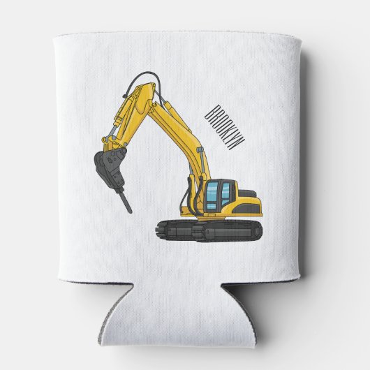 Grabbagger-Cartoon Dosenkühler (Rückseite)