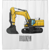 Grabbagger-Cartoon Duschvorhang (Vorderseite)