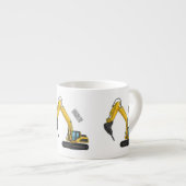 Grabbagger-Cartoon Espressotasse (Vorderseite Rechts)