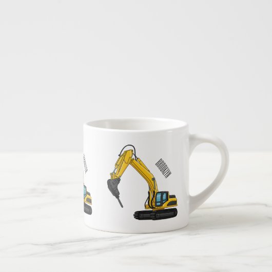 Grabbagger-Cartoon Espressotasse (Rechts)