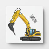 Grabbagger-Cartoon Fotoplatte (Vorderseite)