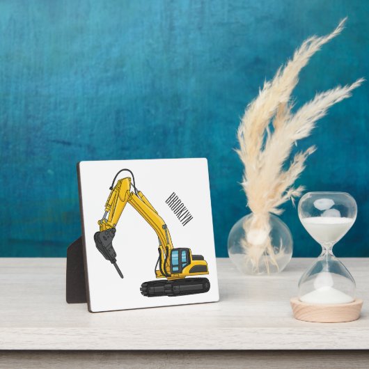 Grabbagger-Cartoon Fotoplatte (InSitu)