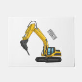 Grabbagger-Cartoon Fußmatte (Vorderseite)