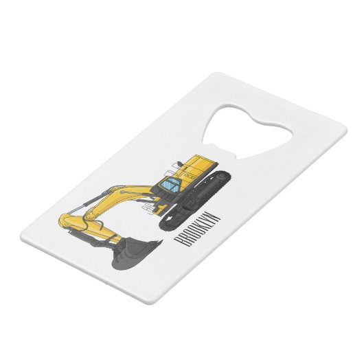 Grabbagger-Cartoon Geldbeutel Flaschenöffner (Vorderseite Schrägansicht)