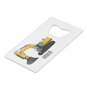 Grabbagger-Cartoon Geldbeutel Flaschenöffner (Rückseite Schrägansicht)