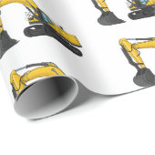 Grabbagger-Cartoon Geschenkpapier (Rolleneckpunkt)