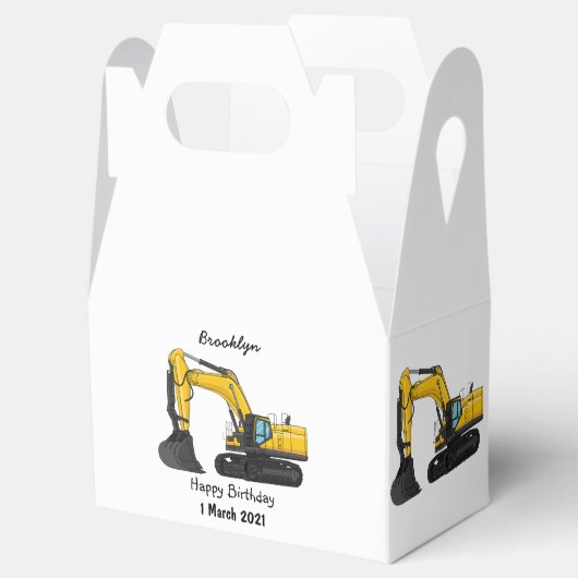 Grabbagger-Cartoon Geschenkschachtel (Geöffnet)