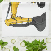 Grabbagger-Cartoon Geschirrtuch (Gefaltet)