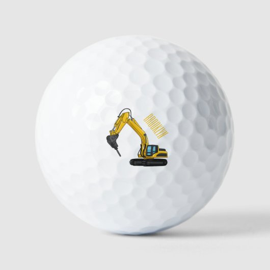 Grabbagger-Cartoon Golfball (Vorderseite)