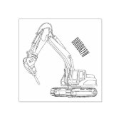 Grabbagger-Cartoon Gummistempel (Prägung)