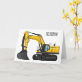 Grabbagger-Cartoon Karte (Gelbe Blume)