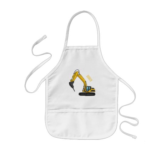 Grabbagger-Cartoon Kinderschürze (Vorne)