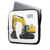 Grabbagger-Cartoon Laptopschutzhülle (Vorderseite Links)