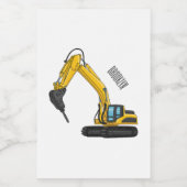 Grabbagger-Cartoon Lebensmitteletikett (Einzelnes Label)