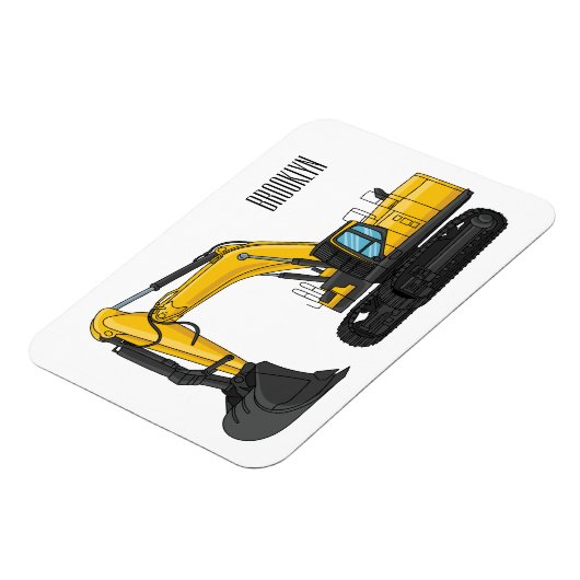 Grabbagger-Cartoon Magnet (Linke Seite)