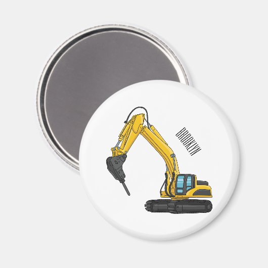 Grabbagger-Cartoon Magnet (Vorderseite/Rückseite)