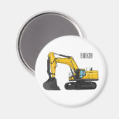 Grabbagger-Cartoon Magnet (Vorderseite/Rückseite)