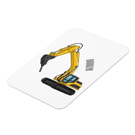 Grabbagger-Cartoon Magnet (Linke Seite)