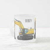 Grabbagger-Cartoon Mattglastasse (Vorderseite Links)