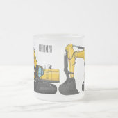 Grabbagger-Cartoon Mattglastasse (Mittel)