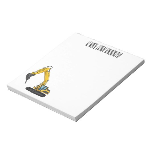 Grabbagger-Cartoon Notizblock (Rotiert)