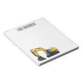 Grabbagger-Cartoon Notizblock (angewinkelt)