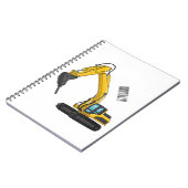 Grabbagger-Cartoon Notizblock (Linke Seite)