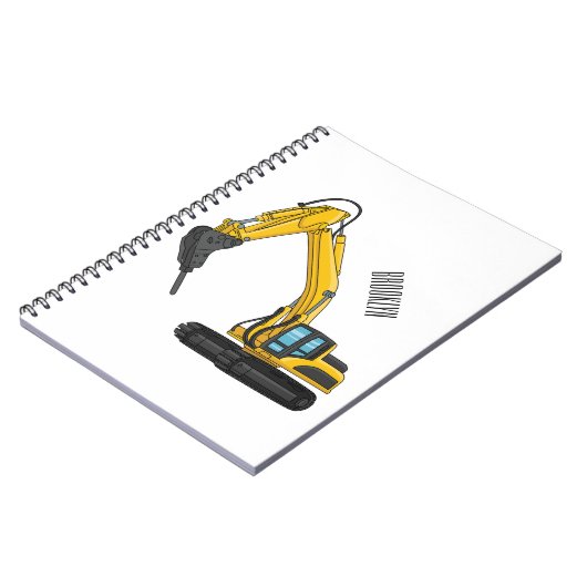 Grabbagger-Cartoon Notizblock (Linke Seite)