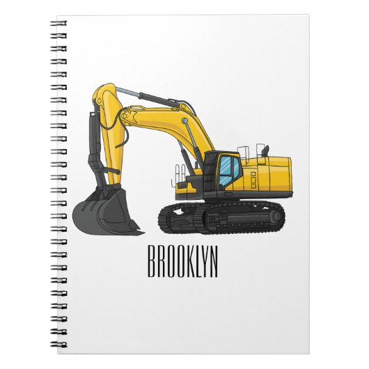 Grabbagger-Cartoon Notizblock (Vorderseite)