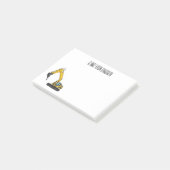 Grabbagger-Cartoon Post-it Klebezettel (angewinkelt)