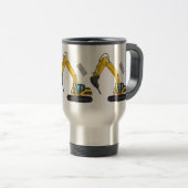 Grabbagger-Cartoon Reisebecher (VorderseiteRechts)