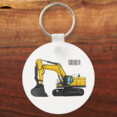 Grabbagger-Cartoon Schlüsselanhänger (Vorderseite)