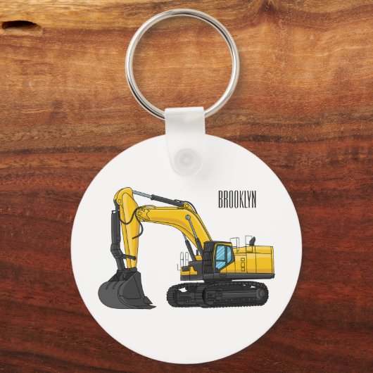 Grabbagger-Cartoon Schlüsselanhänger (Vorderseite)