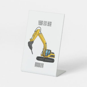 Grabbagger-Cartoon Sockelschild