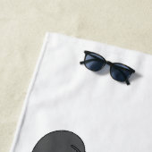 Grabbagger-Cartoon Strandtuch (Beispiel)