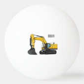 Grabbagger-Cartoon Tischtennisball (Rückseite)