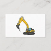 Grabbagger-Cartoon Visitenkarte (Rückseite)