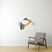 Grabbagger-Cartoon Wandteppich (Beispiel (Horizontal))