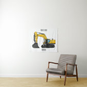 Grabbagger-Cartoon Wandteppich (Beispiel (Horizontal))