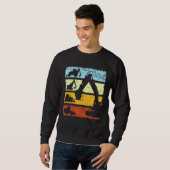 Grabbagger-Treiber Baustelle Retro VI Sweatshirt (Vorne ganz)