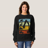 Grabbagger-Treiber Baustelle Retro VI Sweatshirt (Vorne ganz)