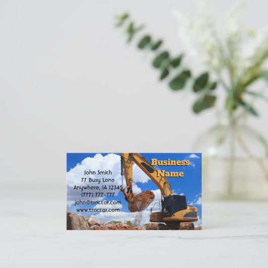 Grabbagger Visitenkarte (Stehend Vorderseite)