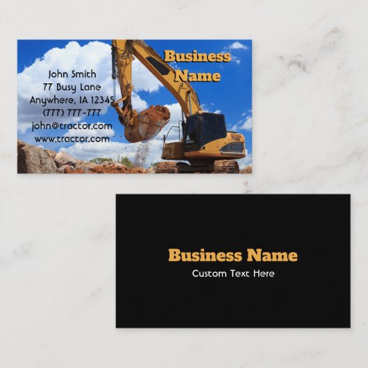 Grabbagger Visitenkarte (Vorne/Hinten)